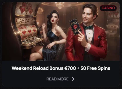 weekend reload bonus 700 euro and 50 free spins